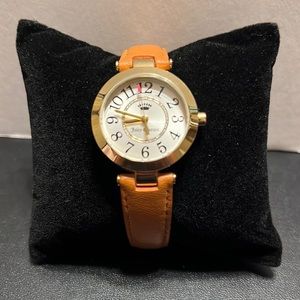 Juicy Couture Cali Tan Leather Band Watch